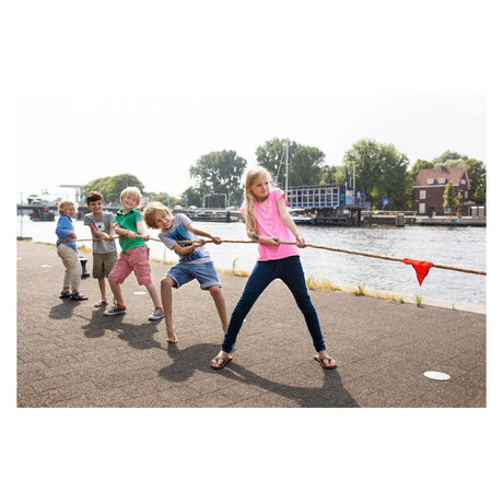 Bs toys touwtrekken – 10 meter lang touw met opbergtas – sportief buitenspel voor kinderen vanaf 6 jaar