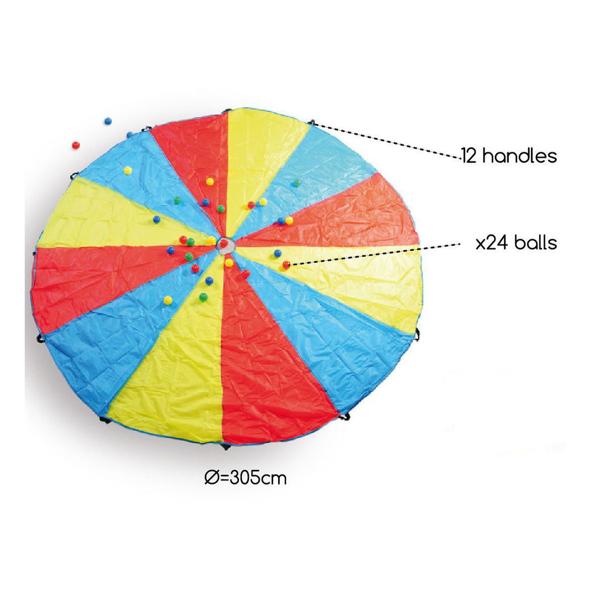 Bs toys parachute vang- en werpspel