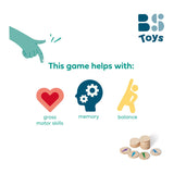 Bs toys moves! denkspel - actief beweeg spel - speelgoed vanaf 6 jaar - houten kaarten - kinderspeelgoed - cadeau kind
