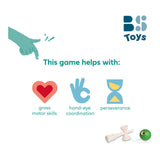 Bs toys kendama spel - vangspel - japanse behendigheidsspel vanaf 8 jaar - vangbal - kinder speelgoed - houten spel - coördinatie training - kendama spel - houten speelgoed