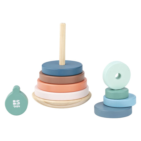 Bs toys – stapelringen – educatief spel – houten stapelspel – vanaf 18 maanden