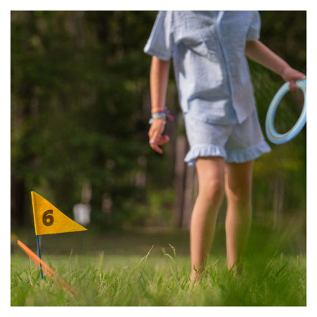 Bs toys – disc golf – buitenspel – speelgoed-golfset met vlaggen en schijven – vanaf 6 jaar