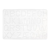 Hama strijkkralen grondplaat letters wit