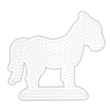 Hama strijkkralen grondplaat paard wit