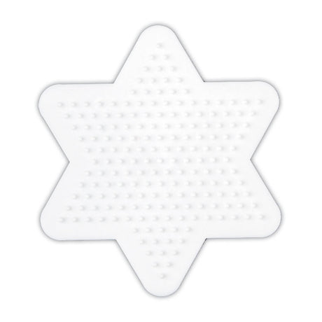 Hama strijkkralen grondplaat ster klein wit | 10 stuks