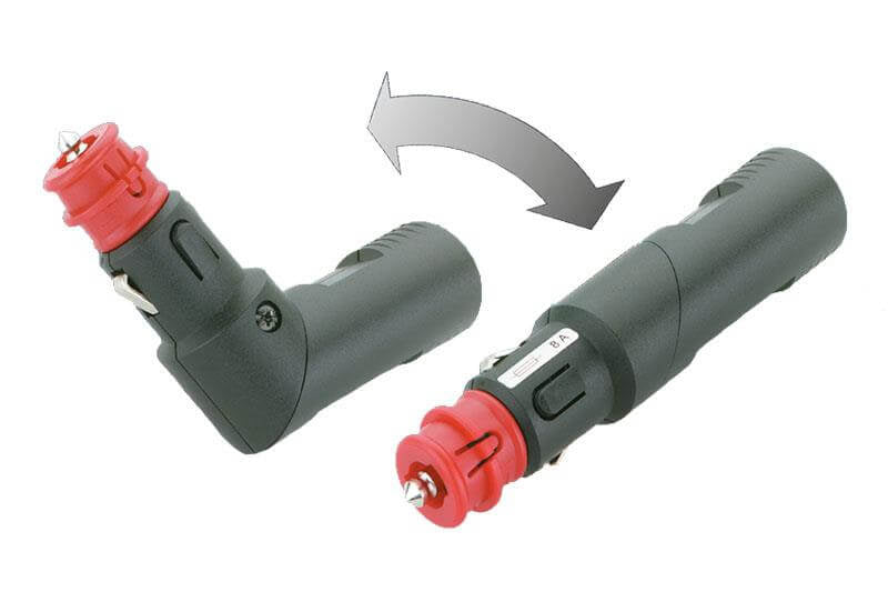12 volt stekker uni haaks verstelbaar