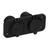 Power line 12 volt contactdoos uni en usb-a + usb-c lader - inbouw