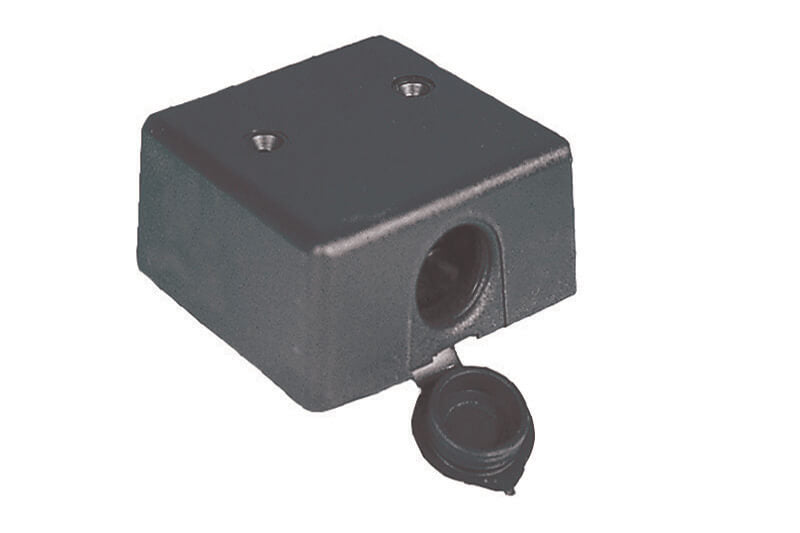 12v wandkontaktdoos opbouw met deksel