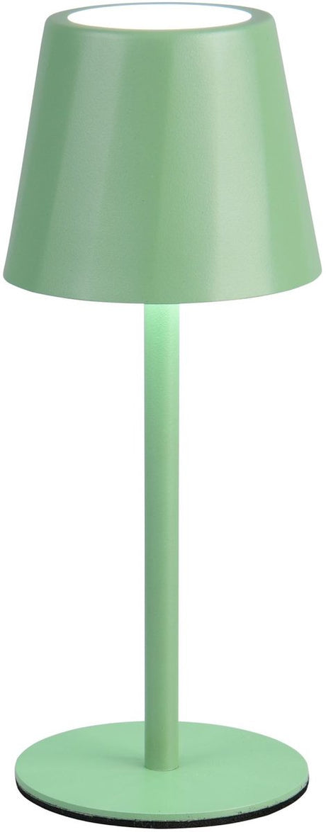 Rl live your light reality diaz - tafellamp - pistache groen - incl. 1x smd 1,6 w - 4-stappen touch - traploos instelbare lichtkleur - usb-aansluiting - oplaadbaar - snoerloos