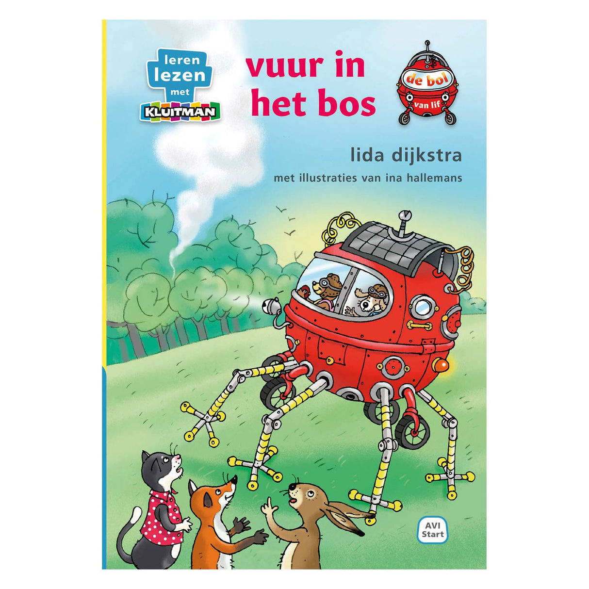 Uitgeverij kluitman de bol van lif, vuur in het bos avi-start