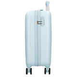 Trolleykoffer happy stitch blauw, 50cm