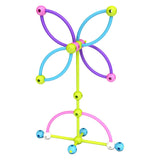 Meli bouwset roze 150 stuks - creatief constructiespeelgoed voor kinderen.