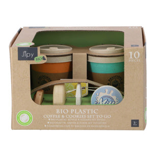 Jipy bio koffie en koekjes set to go 10 delig | 4 stuks