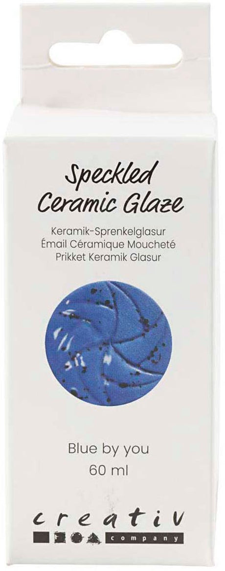 Creativ company gespikkeld keramiek glazuur 999-1060 c dekkend blue by you - 60ml