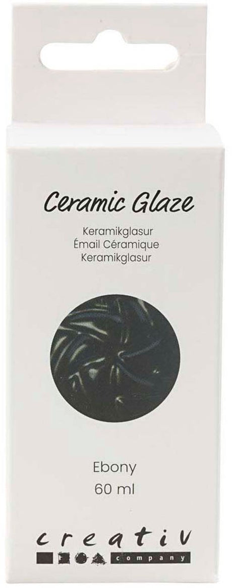 Creativ company keramiek glazuur 984-1101 c dekkend ebony - 60ml