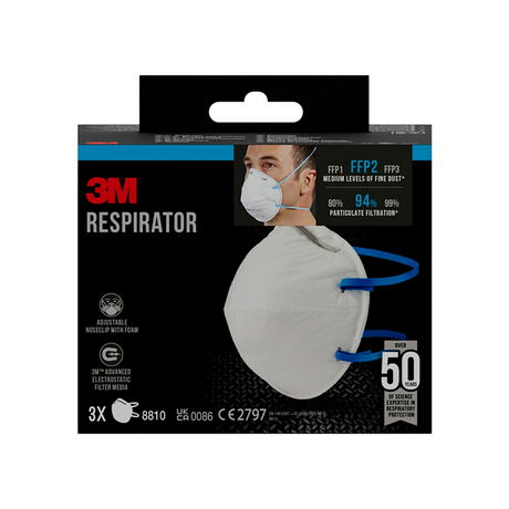 3m 1061820 - stofmasker 8810c3n 3st | 3 stuks