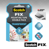 3m 1071432 - scotch-fix™ transparante montage tape 19mmx5m, 1 rol pa | 12 stuks