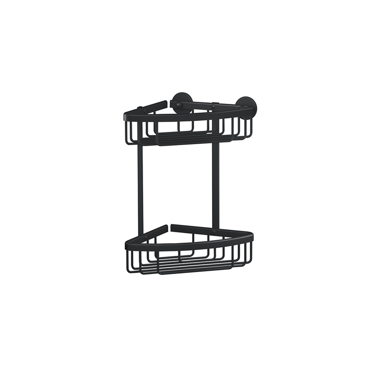 Tesa 1072289 - aluxx black hoek doucherek zwart, dubbel | 1 stuks