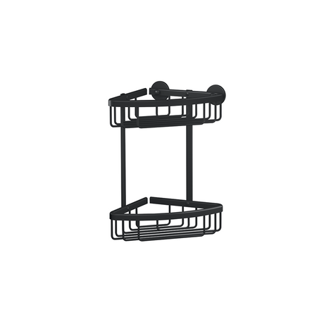 Tesa 1072289 - aluxx black hoek doucherek zwart, dubbel | 1 stuks