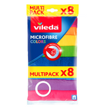 Vileda 1063146 - doek colors microvezel x8 | 10 stuks
