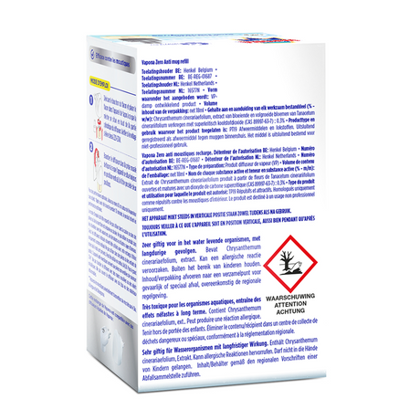Vapona 1074484 - zero liquid navul | 12 stuks
