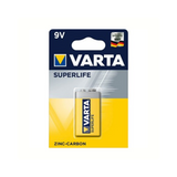 Varta Superlife 9V. Zink-Carbon. per stuk. (hangverpakking)