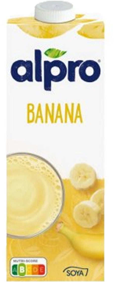 Alpro sojadrink banaan – plantaardig lactosevrij – 4 x 1l