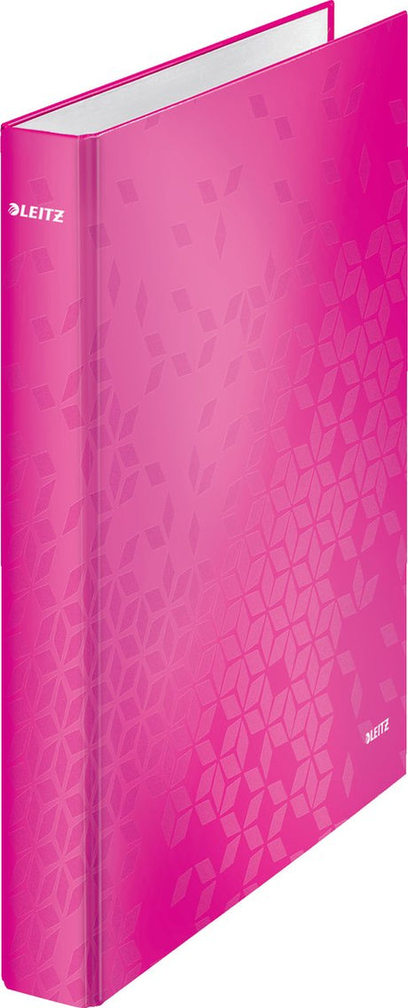 Leitz wow gelamineerde ringband - 4-rings - rugbreedte van 40mm - roze