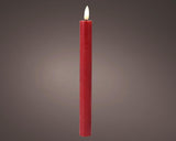 Lumineo led dinerkaarsen rood x 2 - flikkerende led kaarsen - timer