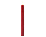 Lumineo led dinerkaarsen rood x 2 - flikkerende led kaarsen - timer