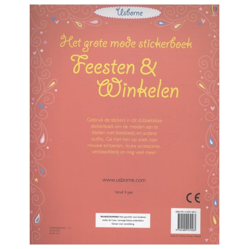 Grote Mode Stickerboek Feesten Winkelen (700 stickers)