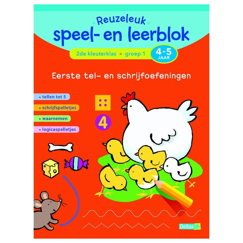 Deltas Reuzeleuk speelen leerblok Eerste telen schrijfoefening