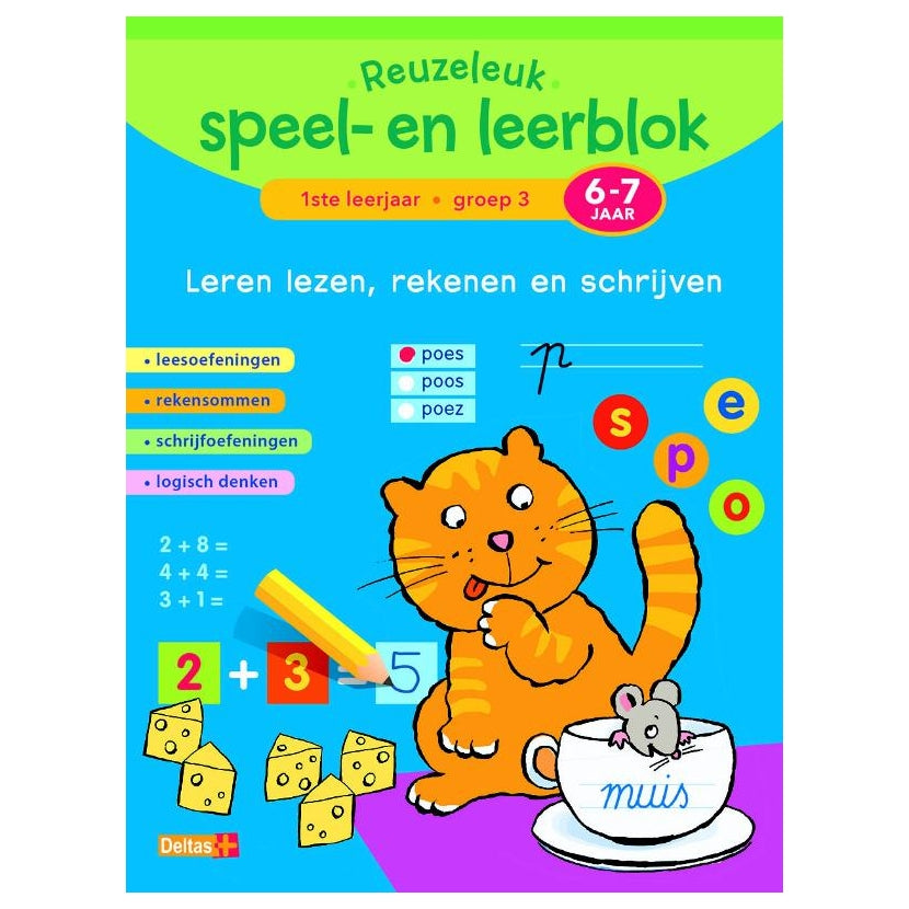 Deltas Reuzeleuk Speelen Leerblok Lezen, Rekenen en Schrijven