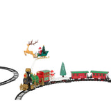 Decoris kersttrein 90x90cm kunststof