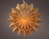 Lumineo ster led karton 40cm met timer amber