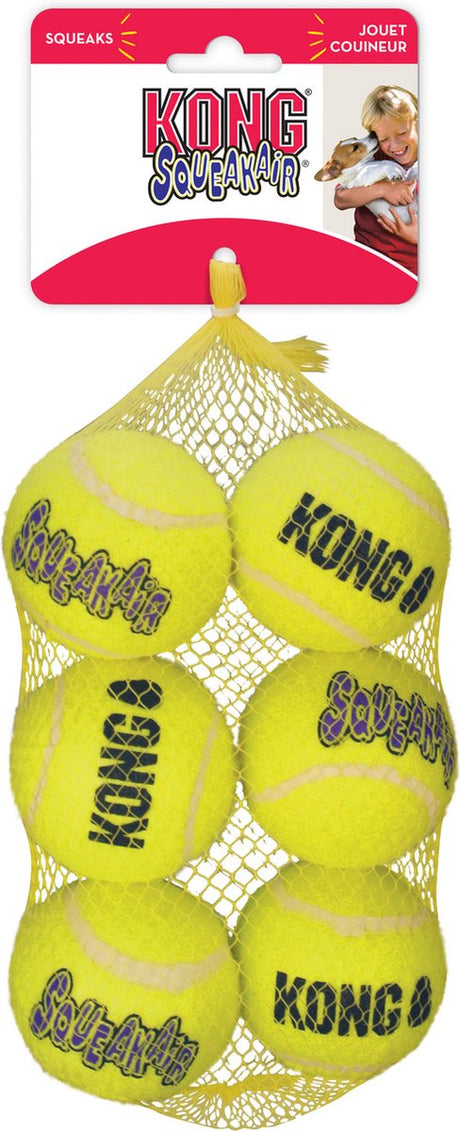 Kong squeakair ball - hondenspeelgoed - 6 st