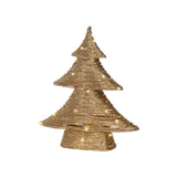 Lumineo kerstboom goud led 10x34x40cm