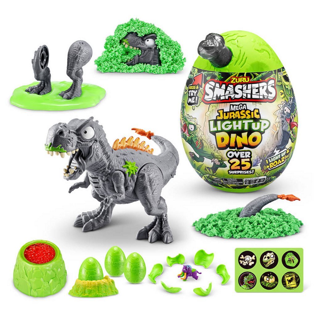 Zuru zuru smashers mega jurassic light-up dino