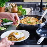 Greenpan geneva wokpan 28 cm rvs zwart