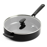 Greenpan smart collection keramische stoofpan met deksel 28 cm zwart