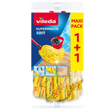 Vileda supermocio soft vervanging - navulling voor de supermocio - 2 stuks
