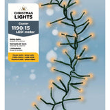 Lumineo led budget cluster verlichting buiten 1500cm-1190l groen klassiek warm- voor binnen en buiten