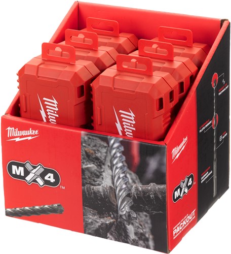 Milwaukee accessoires milwaukee sds-plus borenset m2 | packout friendly 7-delig - 4932492116