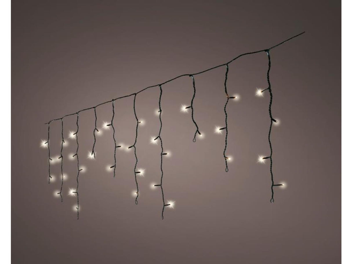 Lumineo led verlichting icicle 11 meter- 259led warmwit twinkel