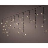 Lumineo led ijspegelverlichting 259led 1100cm 8 functie twinkel effect 8uur timer zwart soft gold buiten