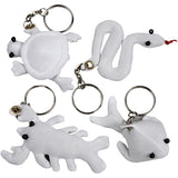 Creativ company https: www.cchobby.nl figuren-van-textiel-met-sleutelhanger-afm-4-8-cm-wit-4-stuk-1-doos