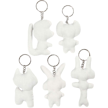 Creativ company https: www.cchobby.nl figuren-van-textiel-met-sleutelhanger-h-6-10-cm-5-stuk-1-doos