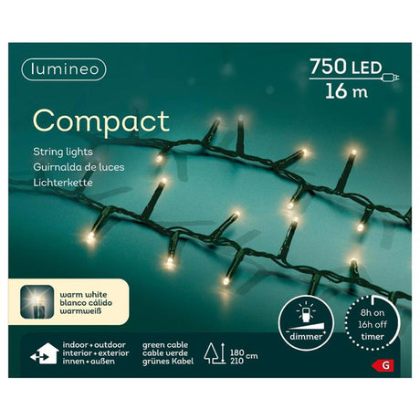 Lumineo led-verlichting compact lights buiten en binnen 1600cm-750 lamp warm wit