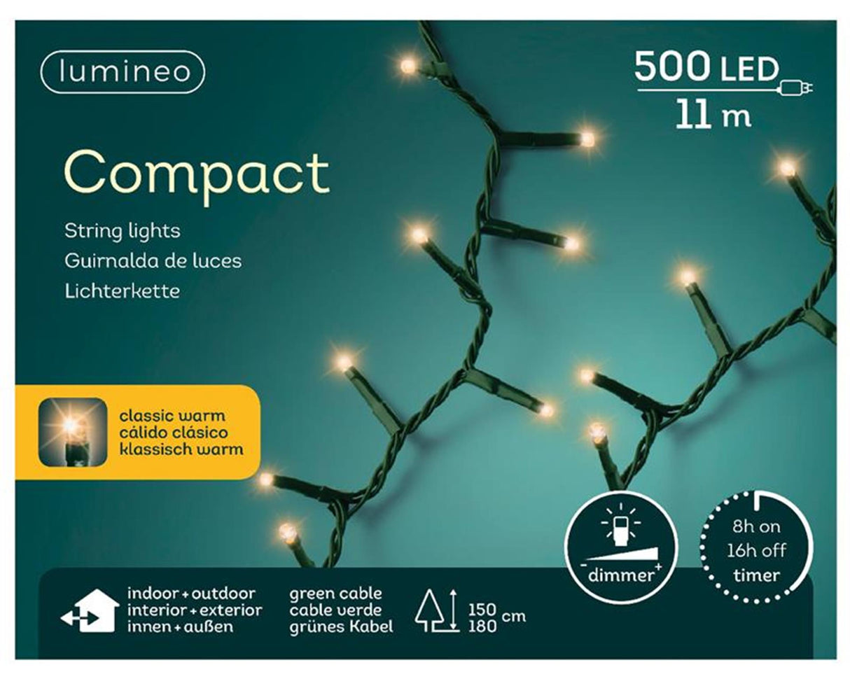 Lumineo led-verlichting compact lights buiten 500 lampen 11 meter