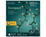 Lumineo led-verlichting basic lights buiten en binnen 1000 lamp warm wit 22.5m